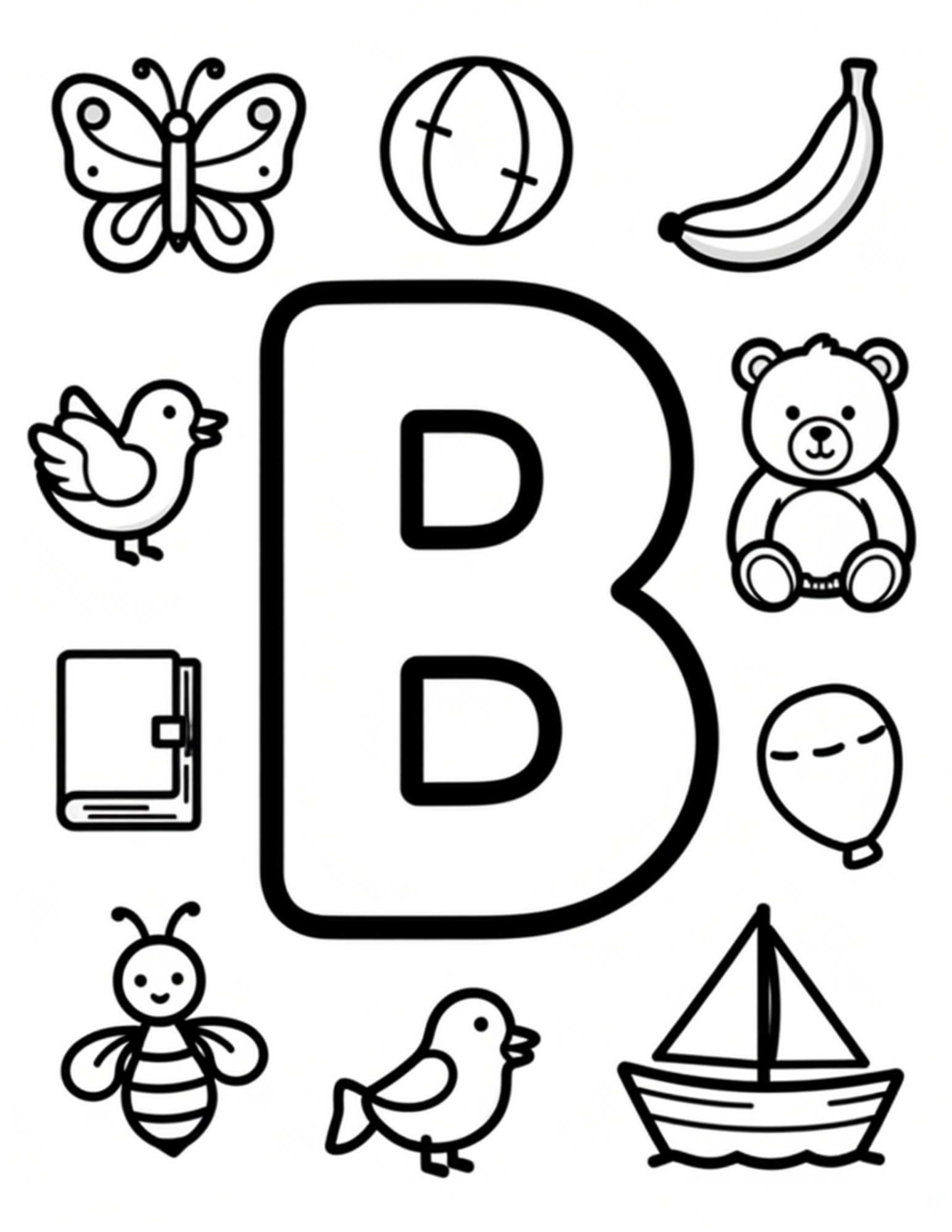 Kids Alphabet Coloring Book