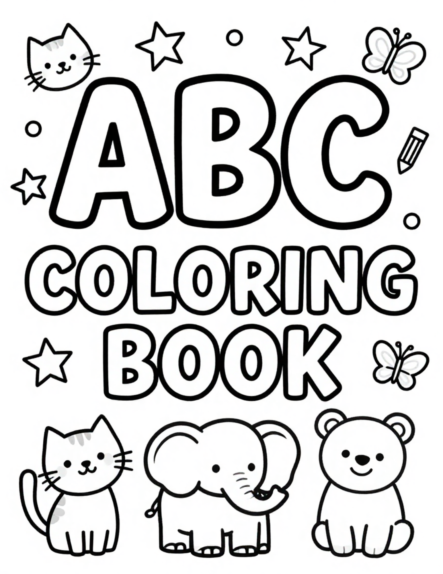 Kids Alphabet Coloring Book